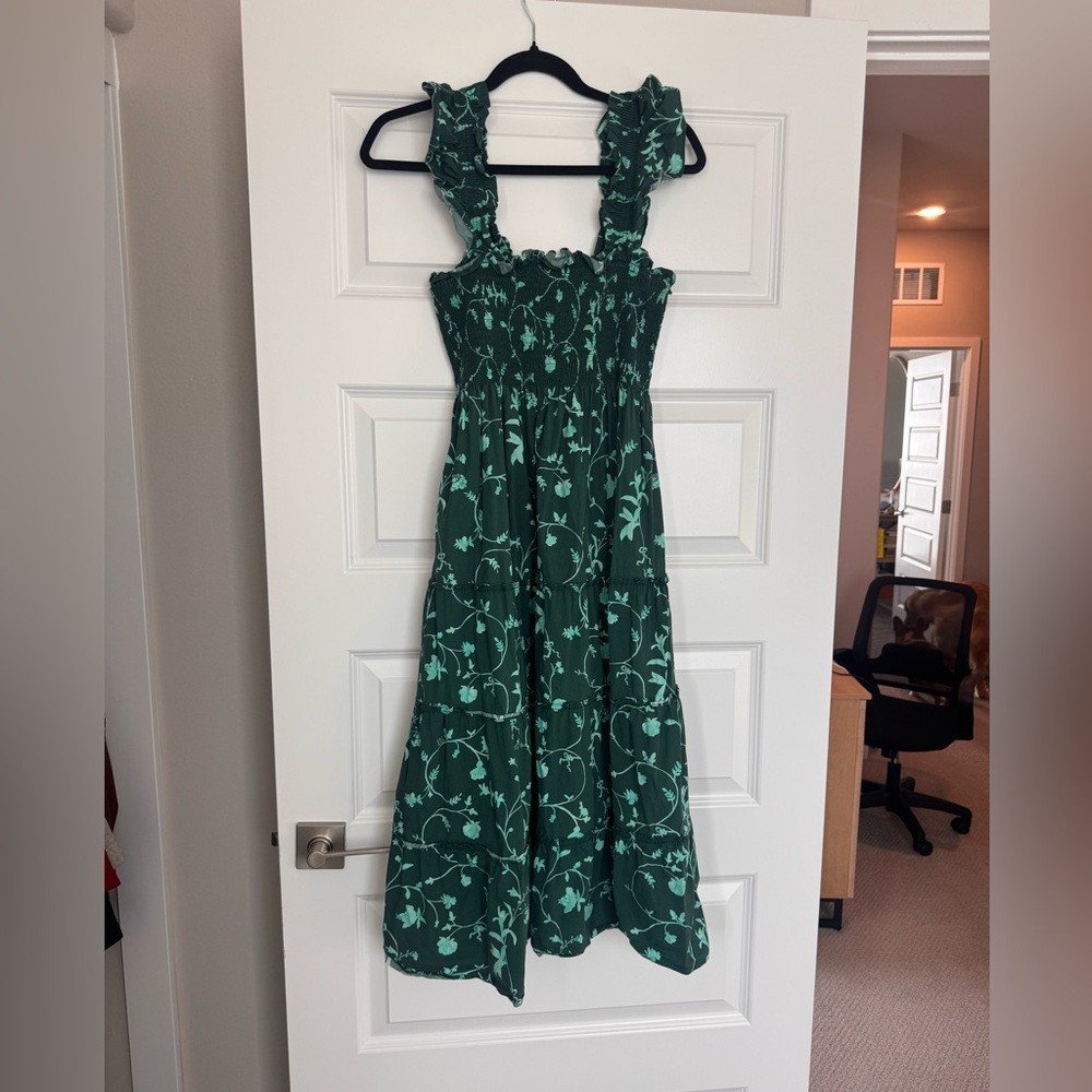 Green Floral Midi Hill House Nap Dress